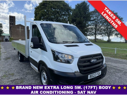 Ford Transit  2.0 350 2.0 130ps 3.5t. XLWB 17ft (5.2m) Dropside, 