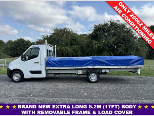 Vauxhall Movano  2.3Cdti 3.5t. 5.2m.(17ft) Dropside & Load Cover, E
