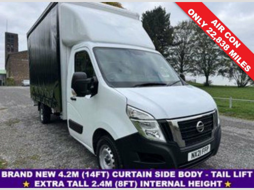 Nissan NV400  2.3 dCi 3.5t LWB Curtainside Tail Lift L3 Euro 6, 