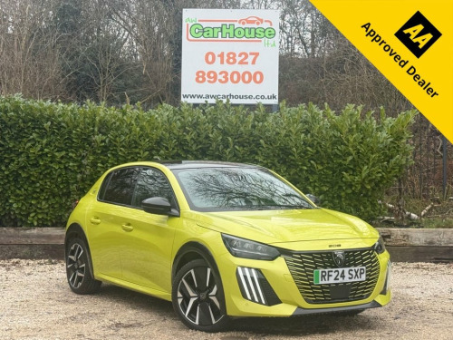 Peugeot 208  50kWh GT Hatchback 5dr Electric Auto (7.4kW Charge 