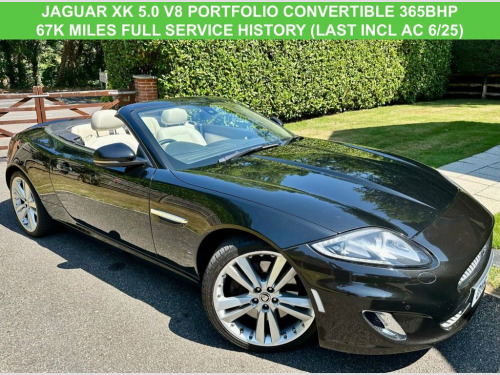 Jaguar XK  5.0 V8 Portfolio Convertible 2dr Petrol Auto Euro 