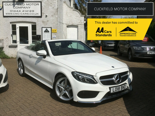 Mercedes-Benz C-Class 2.1 C220d AMG Line (Premium Plus) Cabriolet 2dr Diesel G-Tronic+ Euro 6 (s/