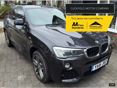 BMW X4  2.0 20d M Sport SUV 5dr Diesel Auto xDrive Euro 6 (s/s) (190 ps)