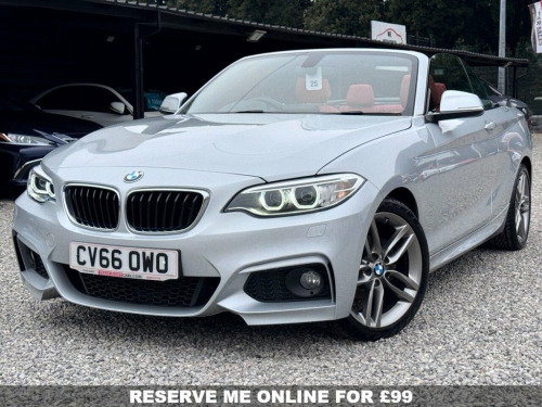 BMW 2 Series 218 218i 1.5 M-Sport [Nav] Convertible 2dr - RED LEATH