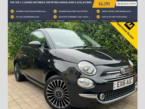 Fiat 500  1.2 Lounge Hatchback 3dr Petrol Manual Euro 6 (s/s