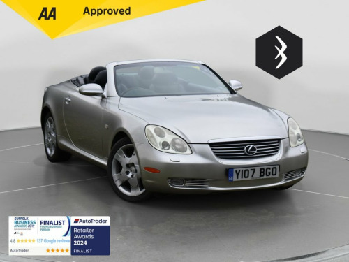 Lexus SC 430  4.3 430 Convertible 2dr Petrol Automatic (287 g/km