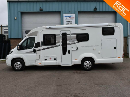 Bessacarr 484  with electric garage bed and only 3,500 miles from new