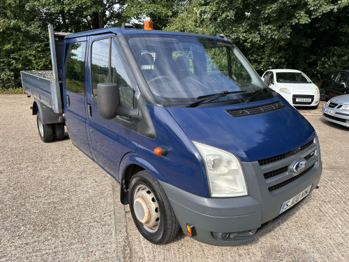 Ford Transit  2008 FORD TRANSIT 2.4 TDCI T350 D/CAB DROPSIDE *JUST 127,000 MILES NO VAT!