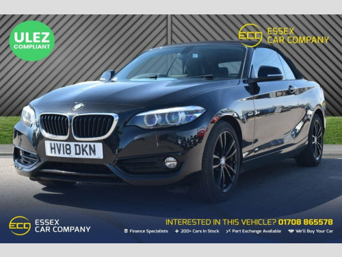 BMW 2 Series  1.5 218i Sport Convertible 2dr Petrol Auto Euro 6 
