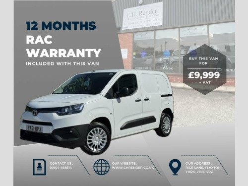 Toyota Proace  1.5 BlueHDi Icon Short Panel Van 5dr Diesel Manual 