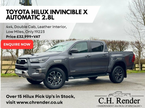 Toyota Hi-Lux  2.8 D-4D Invincible X Pickup Double Cab 4dr Diesel 
