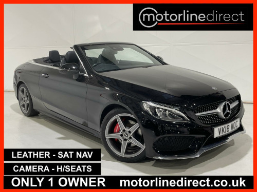 Mercedes-Benz C-Class C200 2.0 C200 AMG Line Cabriolet 2dr Petrol G-Tronic+ Euro 6 (s/s) (184 ps)