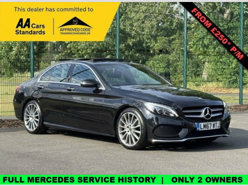 Mercedes-Benz C-Class C200 2.0 C200 AMG Line (Premium) Saloon 4dr Petrol G-Tr