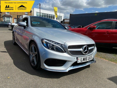 Mercedes-Benz C-Class C200 2.0 C200 AMG Line (Premium) Coupe 2dr Petrol 7G-Tr
