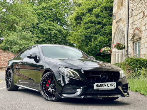 Mercedes-Benz E-Class 2018 18 MERCEDES E CLASS E220D AMG LINE AUTO HUGE SPEC BLACK 2DR COUPE ** F
