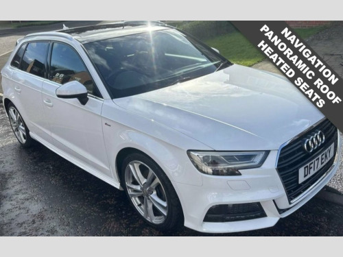 Audi A3  1.4 TFSi CoD S Line Panoramic Sportback 5 Door Pet