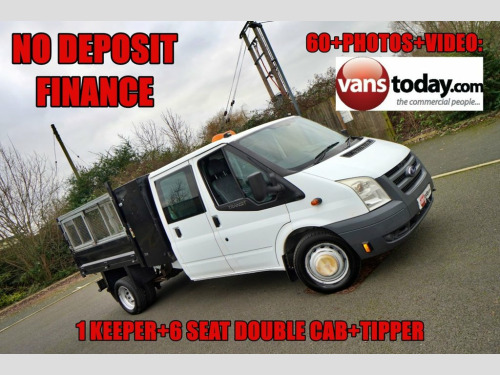 Ford Transit  2.4 350 DOUBLE CAB TIPPER + DUAL REAR WHEEL 