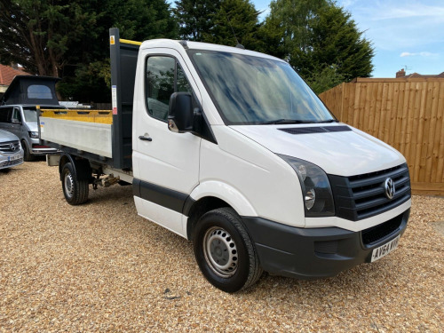 Volkswagen Crafter  CR35 TDI CC TIPPER, NO VAT-REVERSE CAMERA-AC-CAMBELT CHANGED