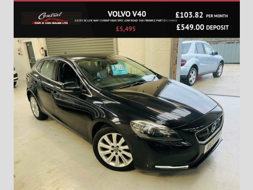 Volvo V40  2.0 D3 SE LUX NAV 150BHP HIGH SPEC LOW ROAD TAX FI