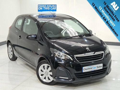 Peugeot 108  1.0 Active Hatchback 3dr Petrol Manual Euro 6 (68 
