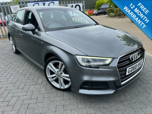 Audi A3  1.6 TDI 30 S line Sportback S Tronic Euro 6 (s/s) 5dr