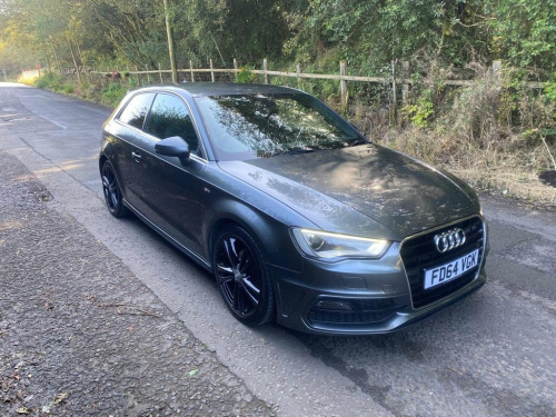 Audi A3  1.4 TFSI S LINE 3d 148 BHP FACELIFT MODEL - BLACK 