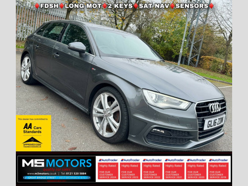 Audi A3  2.0 TDI S line Sportback S Tronic Euro 6 (s/s) 5dr (Nav)