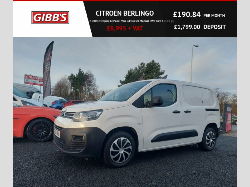 Citroen Berlingo  1.5 BlueHDi 1000 Enterprise M Panel Van 5dr Diesel