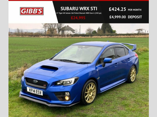 Subaru WRX  2.5T Type UK Saloon 4dr Petrol Manual 4WD Euro 6 (