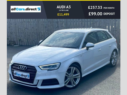 Audi A3  2.0 TDI S LINE APPLE CAR PLAY!