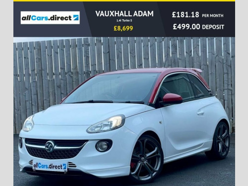 Vauxhall ADAM  1.4i Turbo S Hatchback 3dr Petrol Manual Euro 6 (s