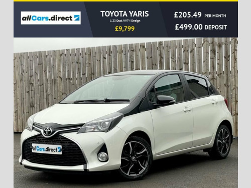 Toyota Yaris  1.33 Dual VVT-i Design  REV CAM! SAT NAV! FSH! 