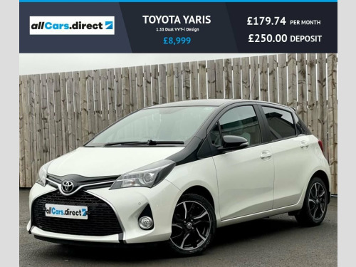 Toyota Yaris  1.33 Dual VVT-i Design  REV CAM! SAT NAV! FSH! 