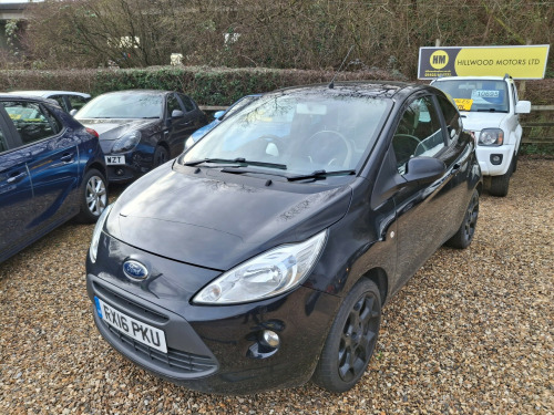 Ford Ka  1.2 Zetec Black Edition Hatchback 3dr Petrol Manual Euro 6 (s/s) (69 ps) 