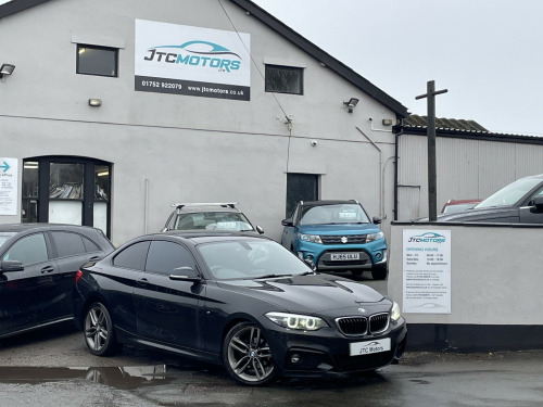 BMW 2 Series 218 218d M Sport 2dr [Nav] Man, diesel, black + lovely example 