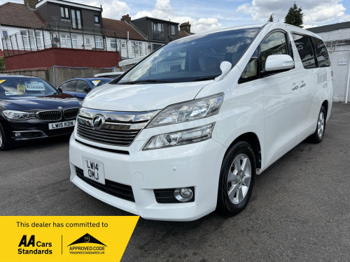 Toyota Vellfire  2.4 Petrol Auto 8 Seats  VERIFIED MILES FRESH IMPORT FINANCE AVB