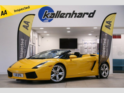 Lamborghini Gallardo  5.0 V10 Spyder 2dr Petrol EGear 4WD Euro 4 (520 ps