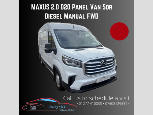 Maxus DELIVER 9  2.0 D20 Panel Van 5dr Diesel Manual FWD L3 H2 Euro 6 (s/s) (163 ps)