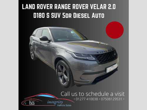 Land Rover Range Rover Velar  2.0 D180 S SUV 5dr Diesel Auto 4WD Euro 6 (s/s) (180 ps)