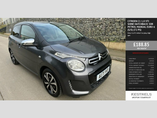 Citroen C1  1.0 VTi Shine Hatchback 5dr Petrol Manual Euro 6 (