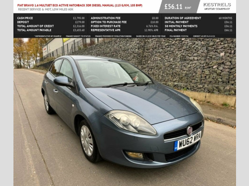 Fiat Bravo  1.6 MultiJet ECO Active Hatchback 5dr Diesel Manua