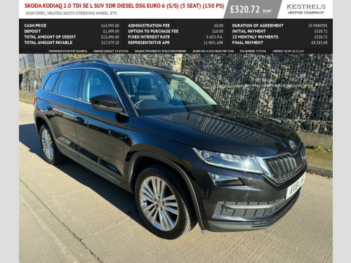 Skoda Kodiaq  2.0 TDI SE L SUV 5dr Diesel DSG Euro 6 (s/s) (5 Se