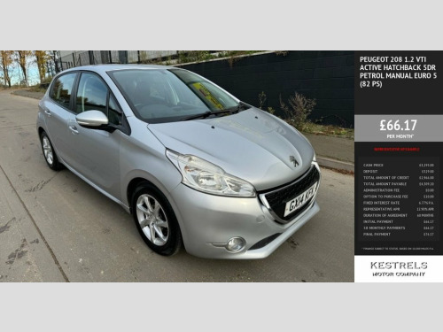 Peugeot 208  1.2 VTi Active Hatchback 5dr Petrol Manual Euro 5 