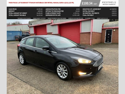 Ford Focus  1.0T EcoBoost Titanium Hatchback 5dr Petrol Manual