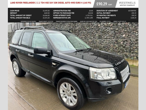 Land Rover Freelander 2  2.2 TD4 HSE SUV 5dr Diesel Auto 4WD Euro 4 (160 ps