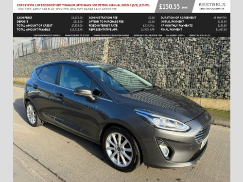 Ford Fiesta  1.0T EcoBoost GPF Titanium Hatchback 5dr Petrol Ma