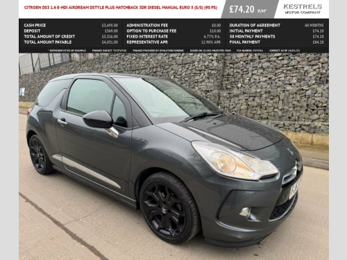 Citroen DS3  1.6 e-HDi Airdream DStyle Plus Hatchback 3dr Diese