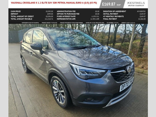 Vauxhall Crossland X  1.2 Elite SUV 5dr Petrol Manual Euro 6 (s/s) (83 p