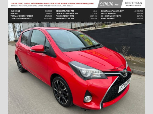 Toyota Yaris  1.33 Dual VVT-i Design Hatchback 5dr Petrol Multid