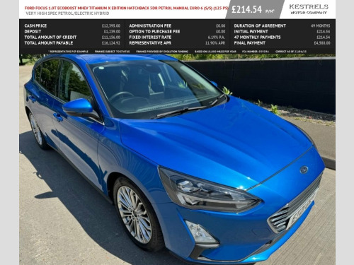 Ford Focus  1.0T EcoBoost MHEV Titanium X Edition Hatchback 5d